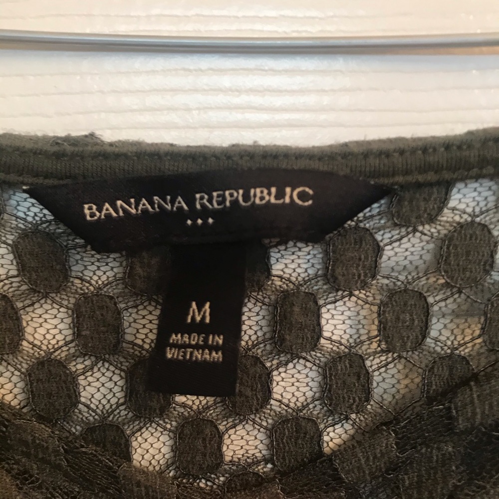 Banana Republic Green 3/4 Sleeve Top